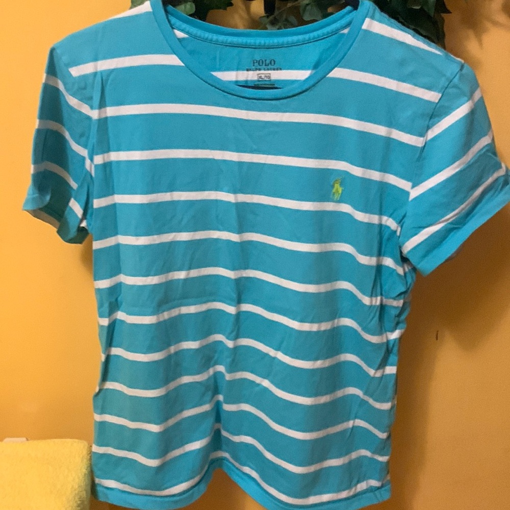 POLO Ralph Lauren size CL/TG Sweater women color blue/White